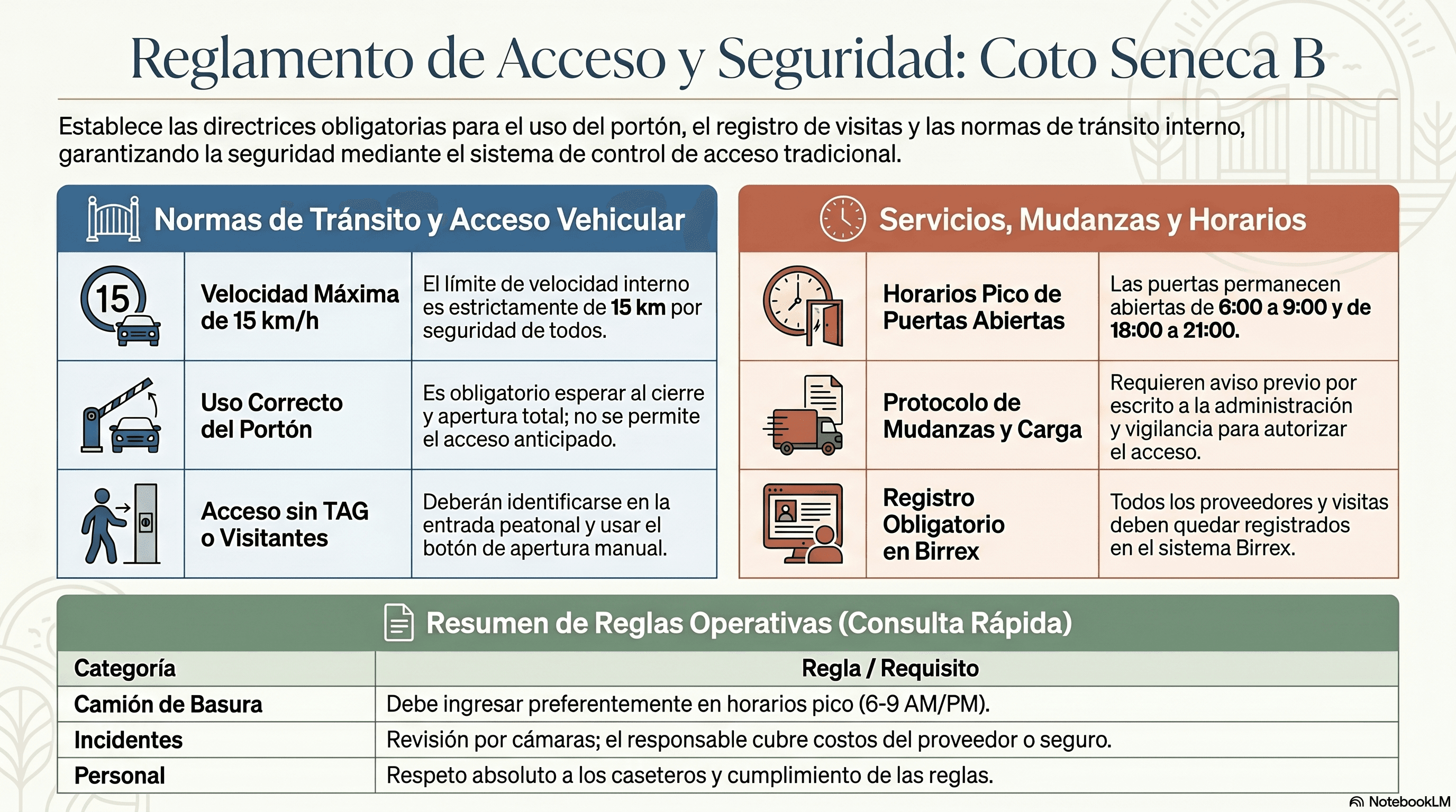 Reglamento de Acceso Seneca B